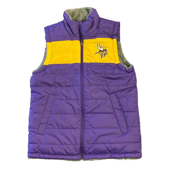 New with Tags NFL Team Apparel Women’s Extra Small Vikings Vest - Picture 1 of 13